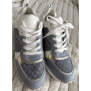 Women's Cestfini Blue Gold Wedges